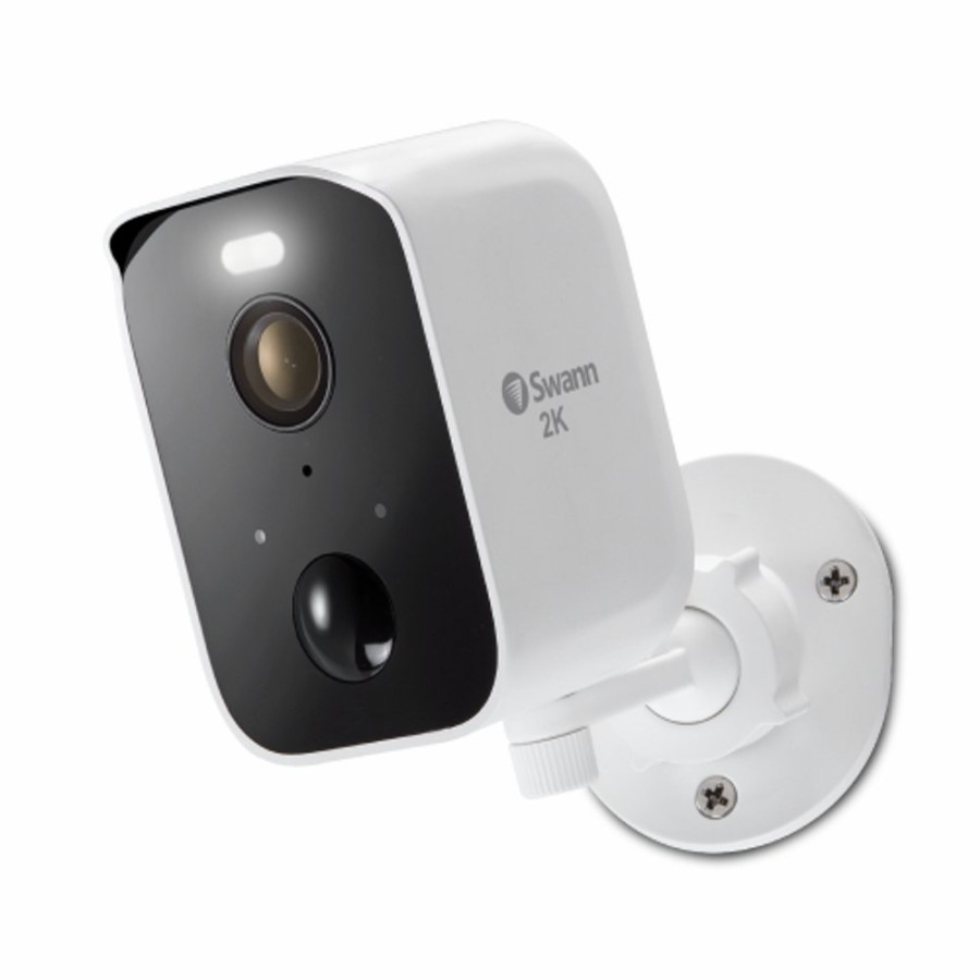 Wireless Battery Security Cameras Swann | Corecam 2K Wireless Spotlight Camera With 2-Way Talk, Siren & Heat + Motion Detection | Swifi-Corepro