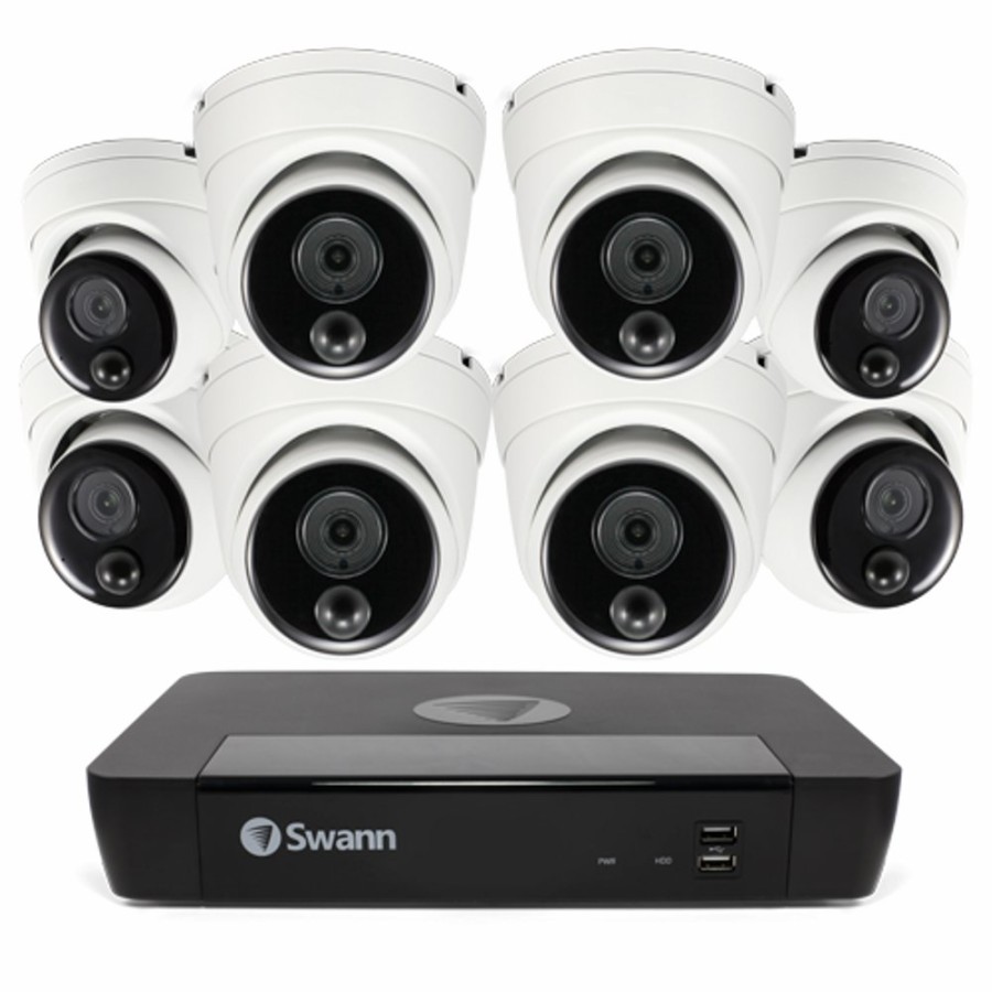 Business Security Systems Swann | 8 Camera 8 Channel 4K Ultra Hd Professional Nvr Security System | Sonvk-886808D