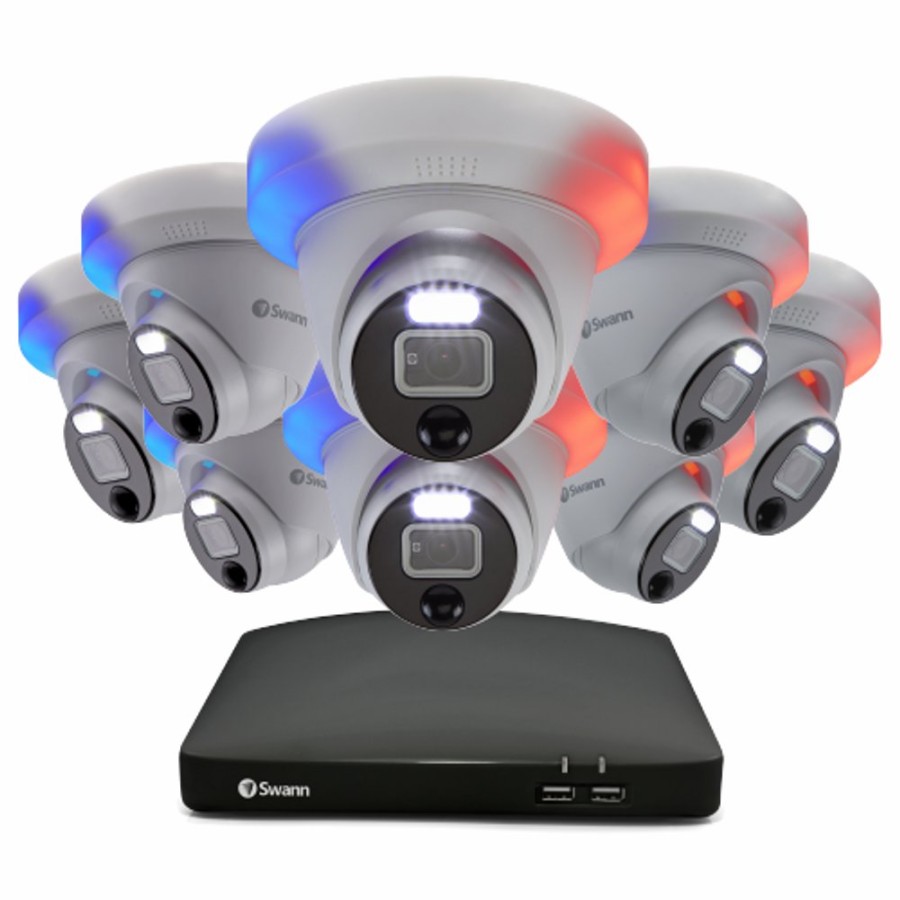 Wired Home Security Systems Swann | 8 Camera 8 Channel 1080P Full Hd Dvr Security System | Sodvk-846808De