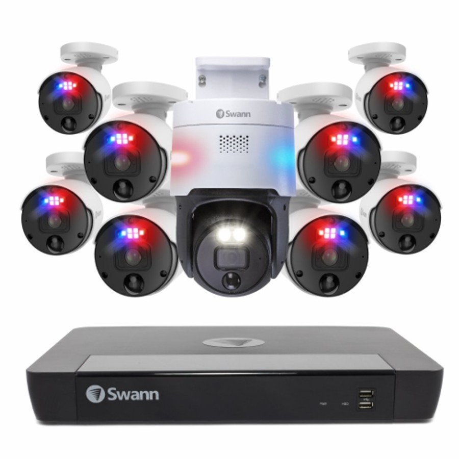 Business Security Systems Swann | 9 Camera 16 Channel 4K Ultra Hd Pro Enforcer Nvr Security System - Sonvk-16898081Pt