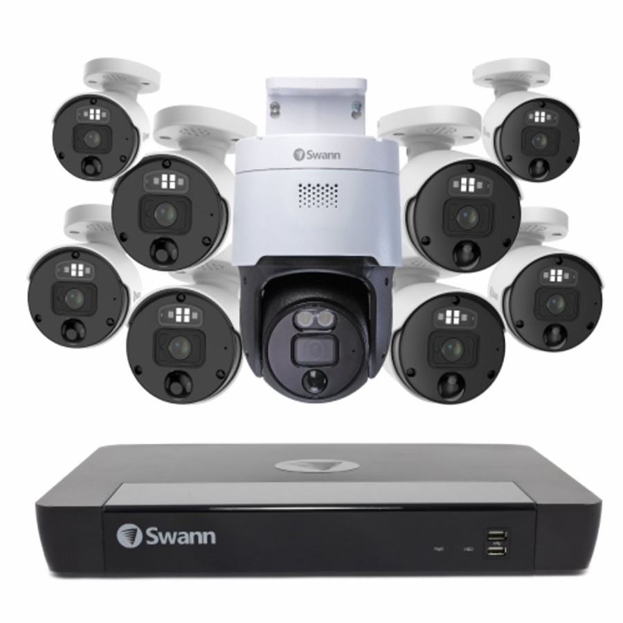 Business Security Systems Swann | 9 Camera 16 Channel 4K Ultra Hd Pro Enforcer Nvr Security System - Sonvk-16898081Pt