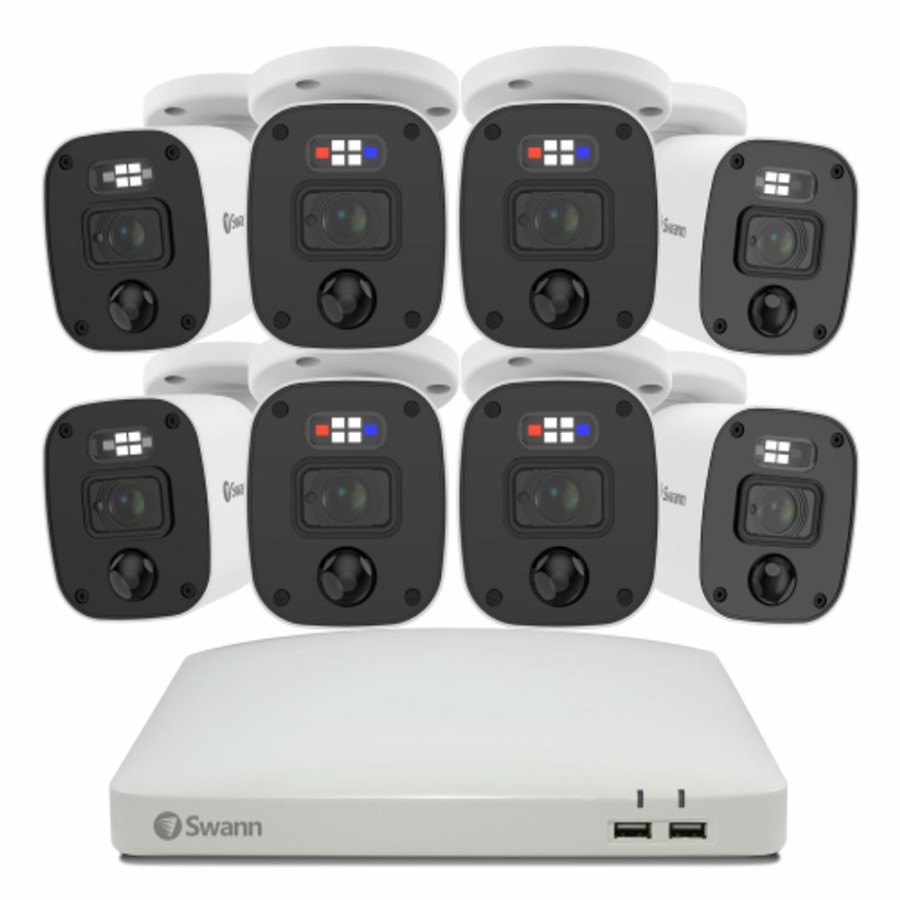 Wired Home Security Systems Swann | Enforcer 8 Camera 8 Channel 1080P Full Hd Dvr Security System - Sodvk-84680W8Sq