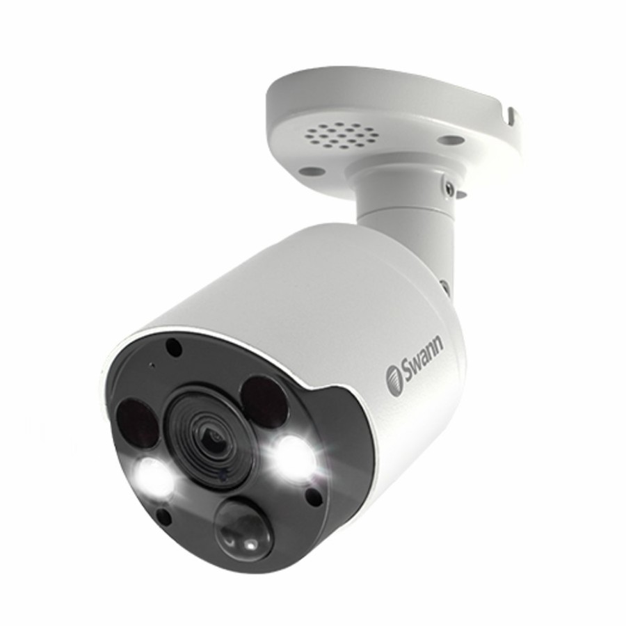 Wired Home Security Systems Swann | 4K Thermal Sensing Spotlight Bullet Security Camera - Pro-4Kmsfb - Swpro-4Kmsfb