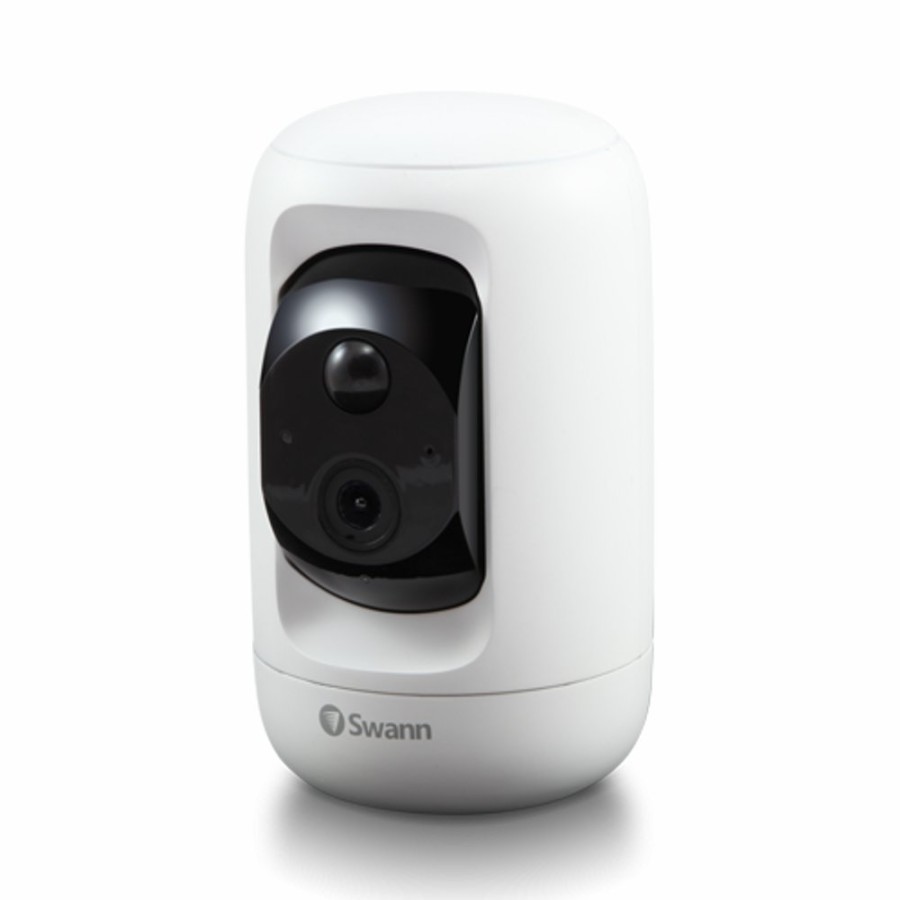 Business Security Systems Swann | Pan & Tilt Security Camera With 2-Way Talk, Siren & Heat + Motion Detection | Swifi-Ptcam232Gb