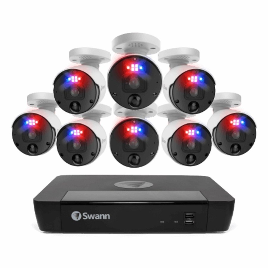 Business Security Systems Swann | 8 Camera 8 Channel 4K Ultra Hd Professional Nvr Security System | Swnvk-889808