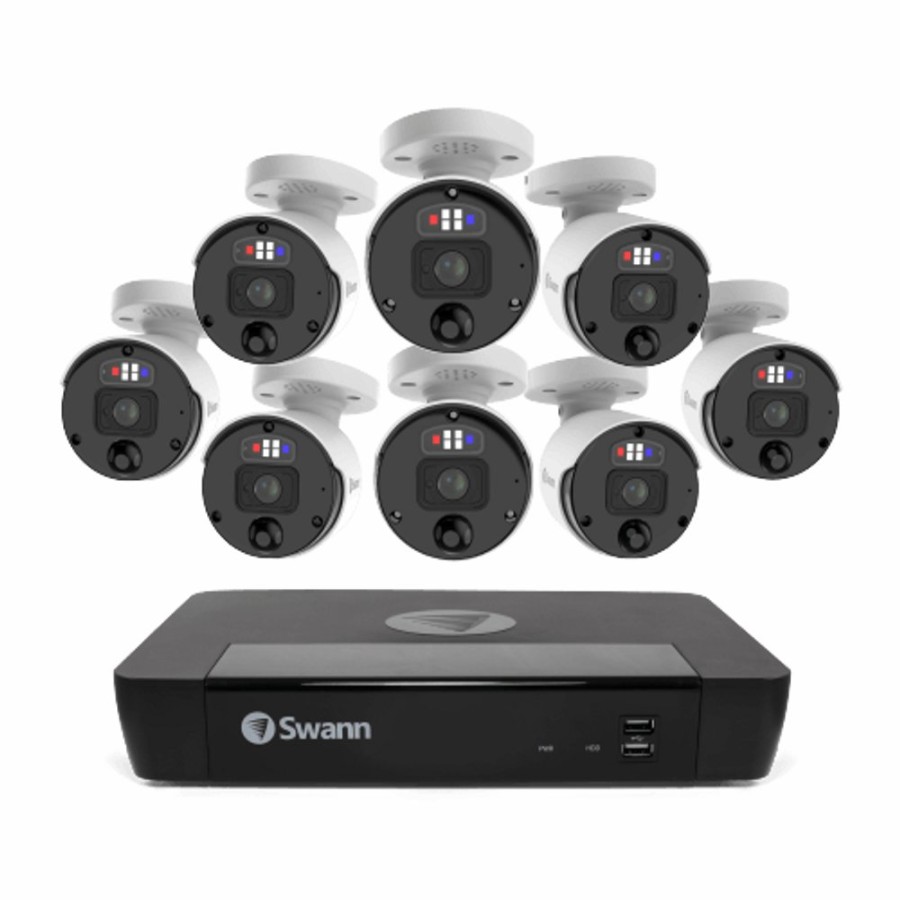 Business Security Systems Swann | 8 Camera 8 Channel 4K Ultra Hd Professional Nvr Security System | Swnvk-889808