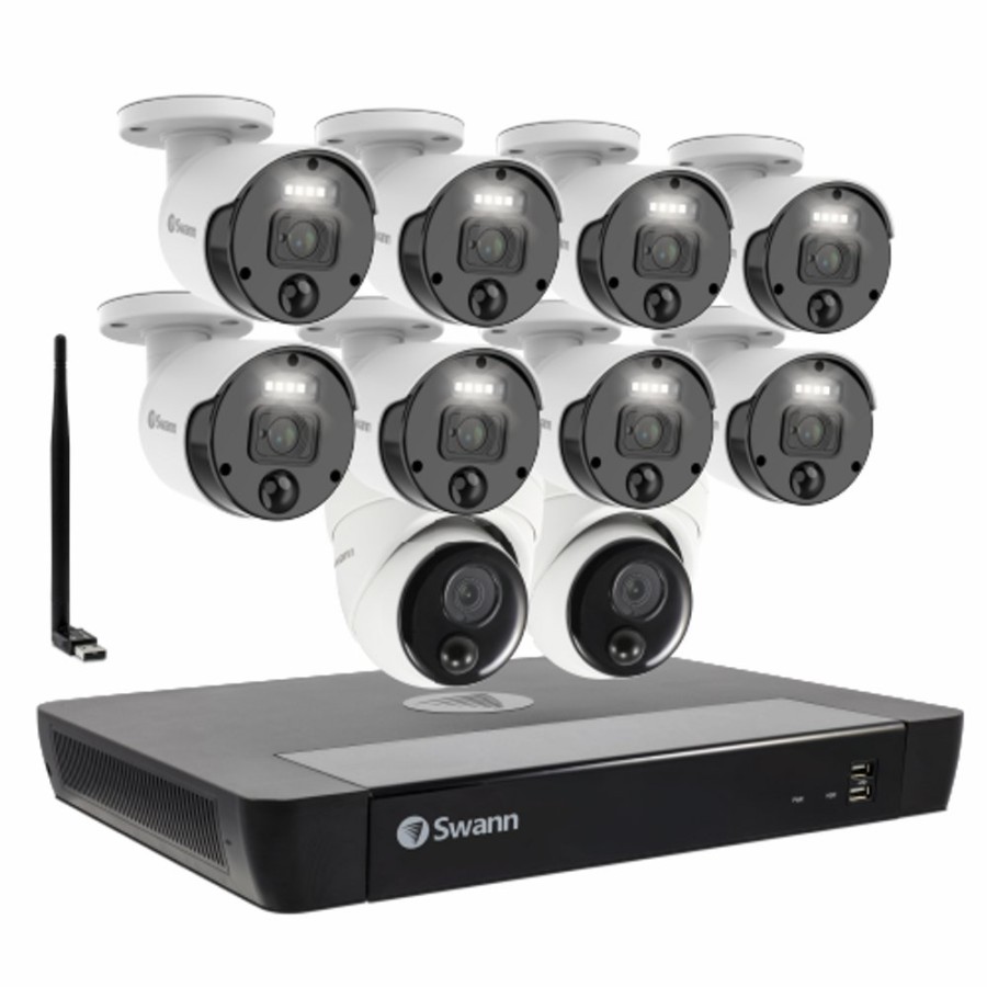 Business Security Systems Swann | Master-Series 4K Hd 10 Camera 16 Channel Nvr Security System - Sonvk-1676808Wl2D