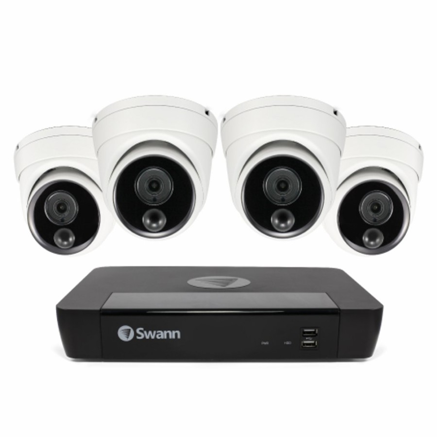 Business Security Systems Swann | 4 Camera 8 Channel 4K Master-Series Nvr Security System | Sonvk-876804D