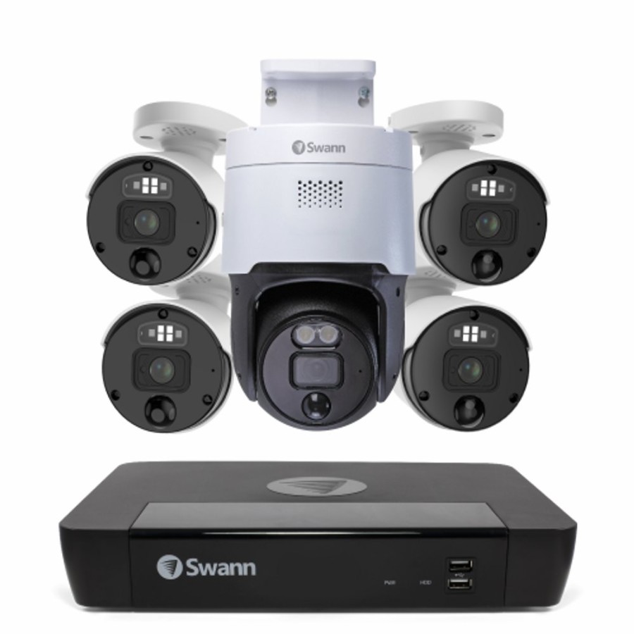 Business Security Systems Swann | 5 Camera 8 Channel 4K Ultra Hd Pro Enforcer Nvr Security System - Sonvk-8898041Pt