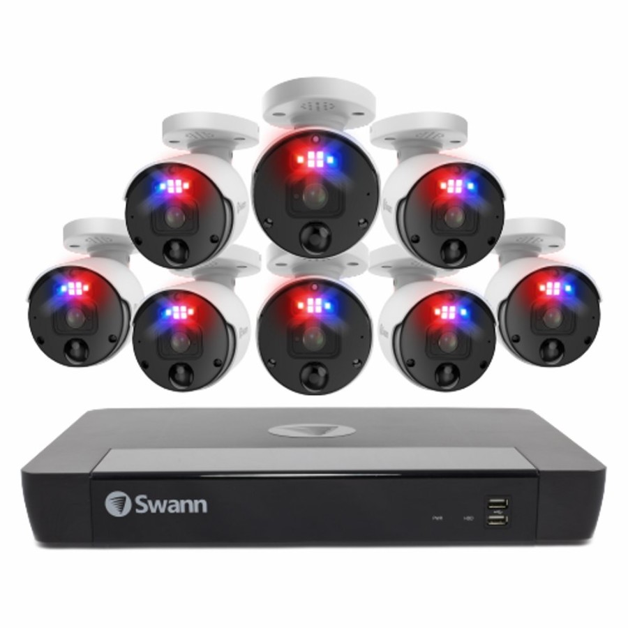 Business Security Systems Swann | 8 Camera 16 Channel 4K Ultra Hd Professional Nvr Security System | Swnvk-1689808