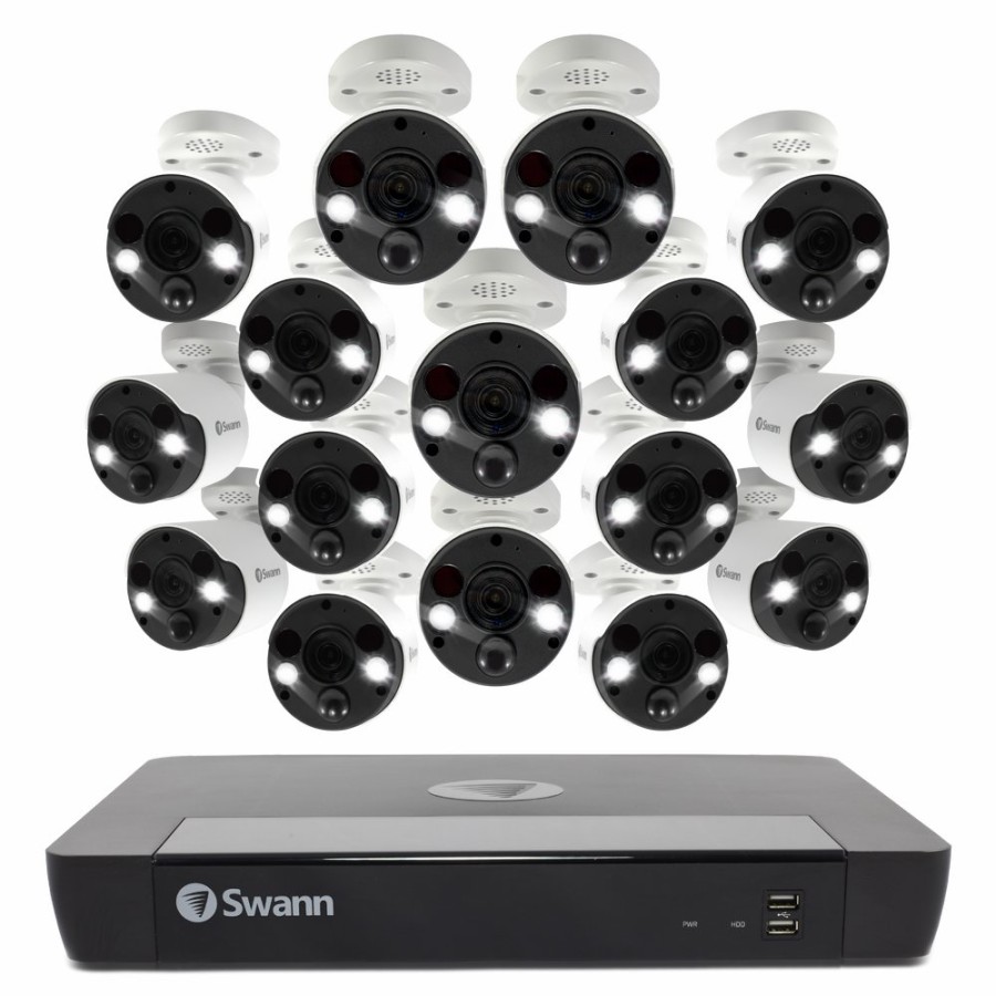 Business Security Systems Swann | 16 Camera 16 Channel 4K Ultra Hd Professional Nvr Security System | Sonvk-1686816Fb