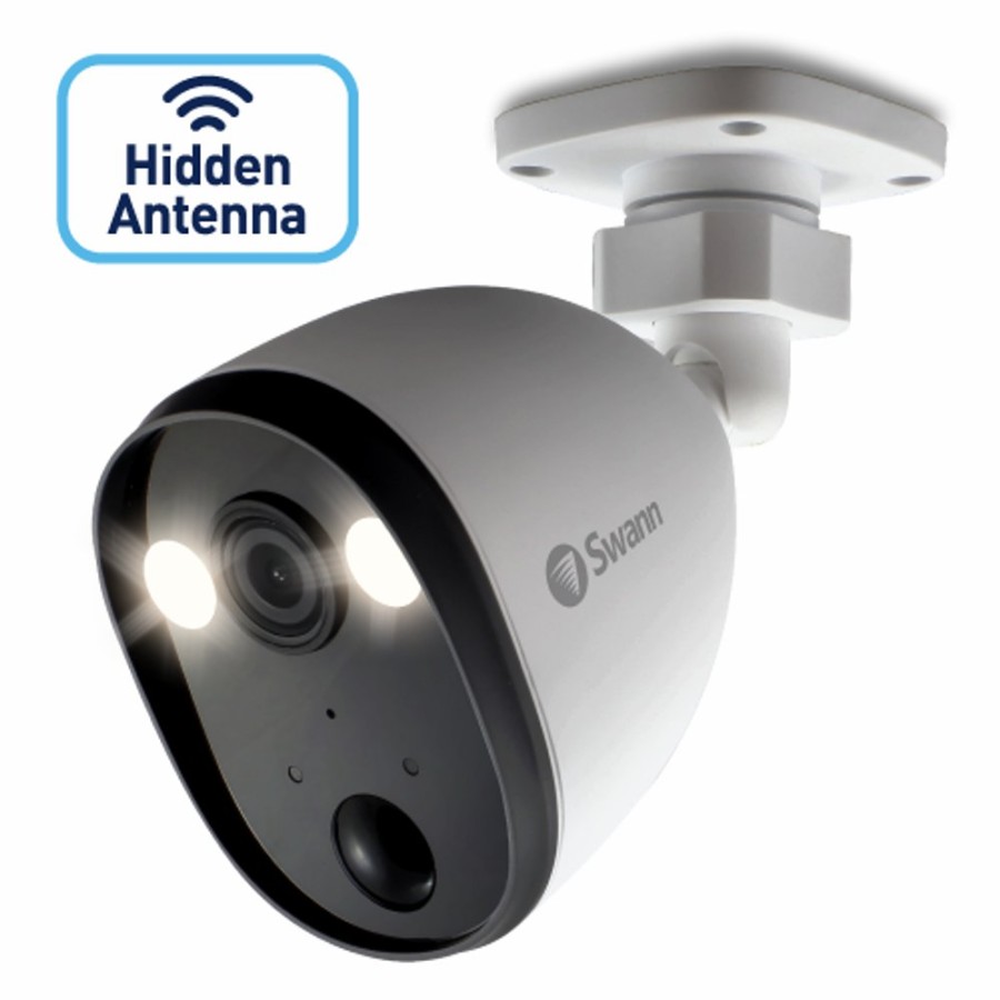 Powered Wi-Fi Security Cameras Swann | Outdoor Wireless Security Camera Spotlight System | Swifi-Spotcam