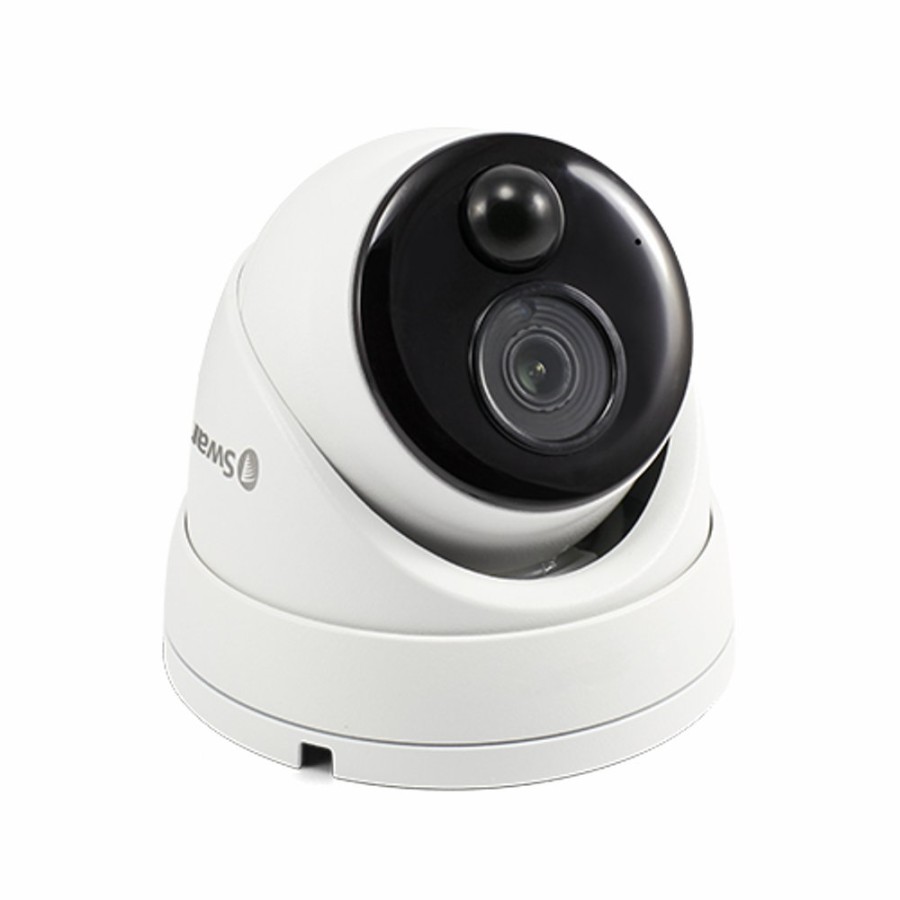 Wired Home Security Systems Swann | 4K Ultra Hd Thermal Sensing Dome Ip Security Camera - Nhd-888Msd - Swnhd-888Msd