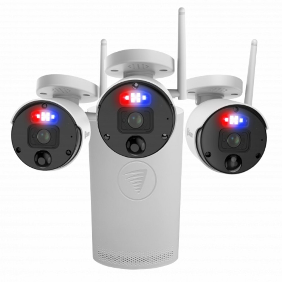 Business Security Systems Swann | Securealert 3 Camera 4 Channel 4K Ultra Hd Wi-Fi Nvr Security System - Swnvk-800Kh3