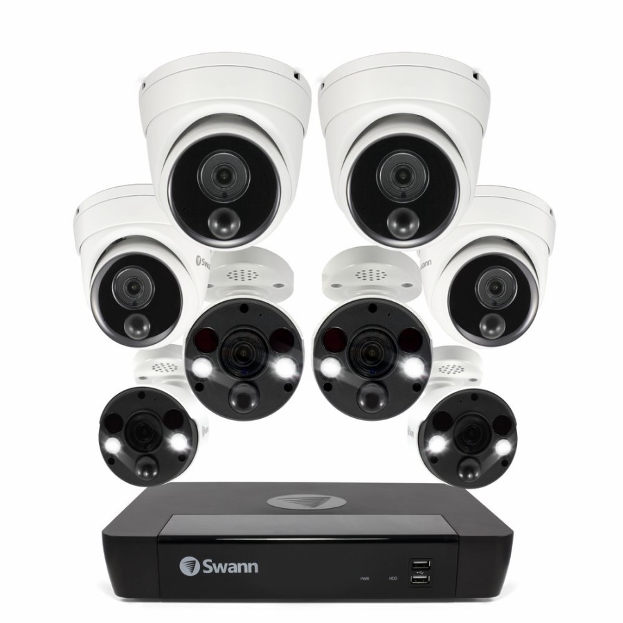 Business Security Systems Swann | 8 Camera 8 Channel 4K Ultra Hd Professional Nvr Security System | Sonvk-886804Fb4D