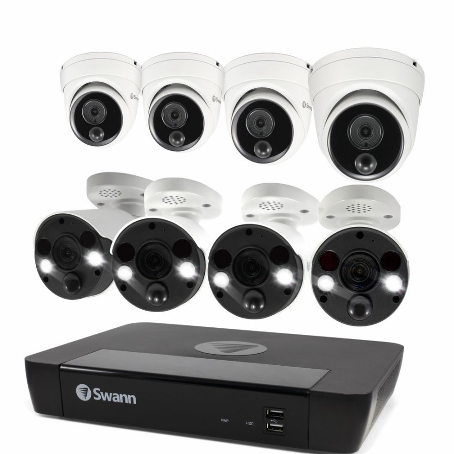 Business Security Systems Swann | 8 Camera 8 Channel 4K Ultra Hd Professional Nvr Security System | Sonvk-886804Fb4D