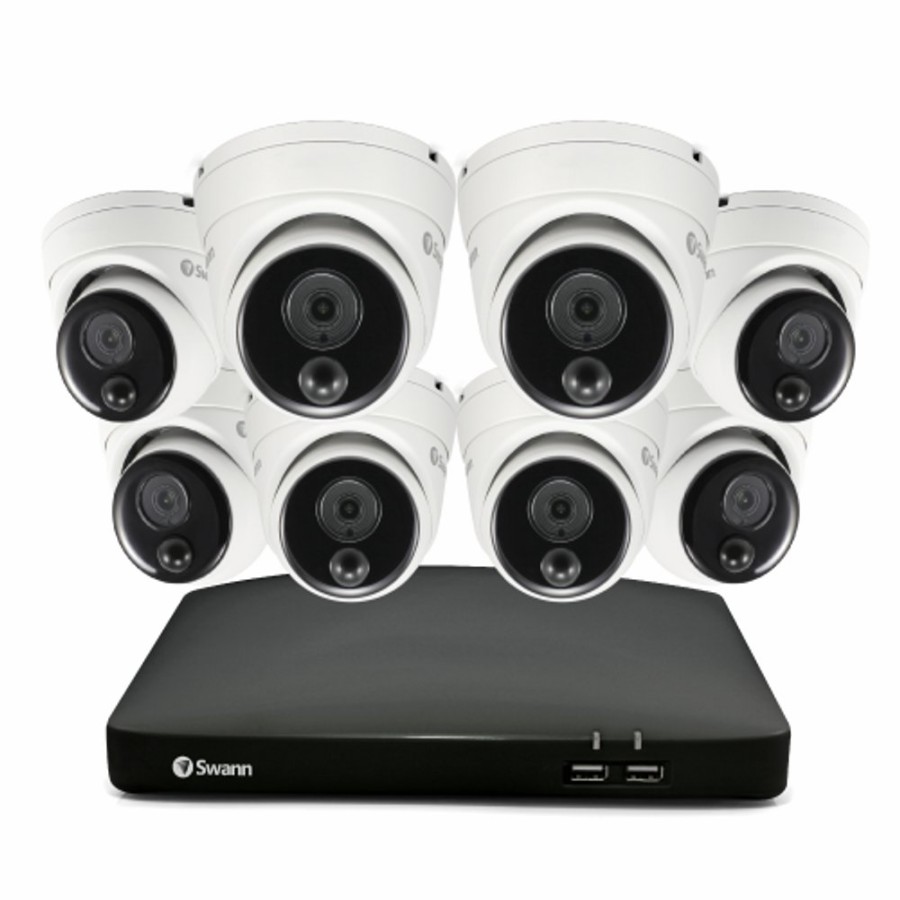 Wired Home Security Systems Swann | 8 Camera 8 Channel 4K Ultra Hd Dvr Security System | Sodvk-856808D