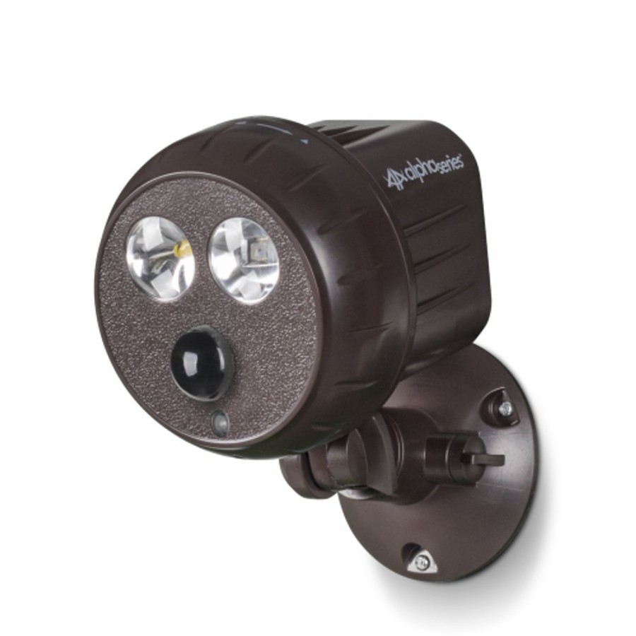 Wireless Battery Security Cameras Swann | Alpha-Series Brown Wireless Motion Sensor Spotlight - Swalph-B400Rbrpk1