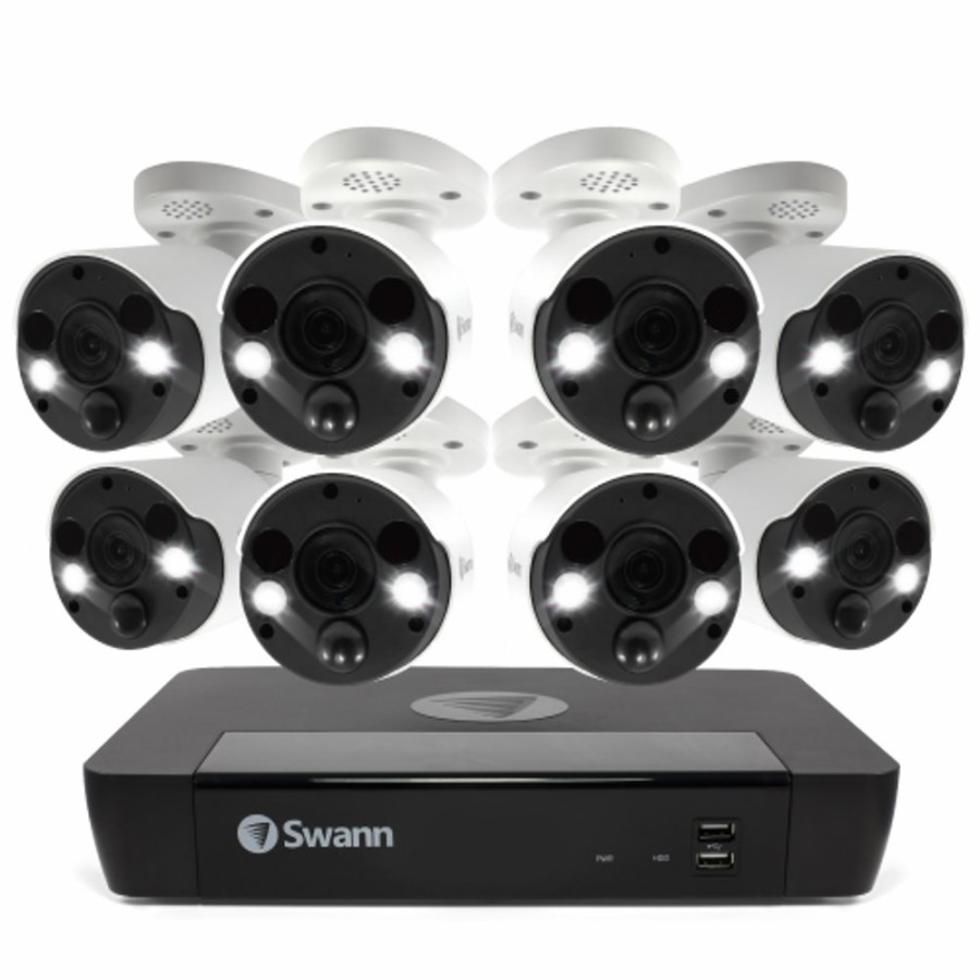 Business Security Systems Swann | 8 Camera 8 Channel 4K Ultra Hd Professional Nvr Security System | Swnvk-886808Fb