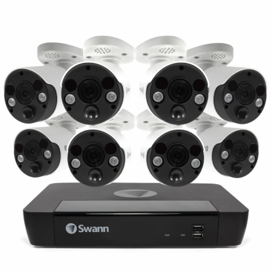 Business Security Systems Swann | 8 Camera 8 Channel 4K Ultra Hd Professional Nvr Security System | Swnvk-886808Fb