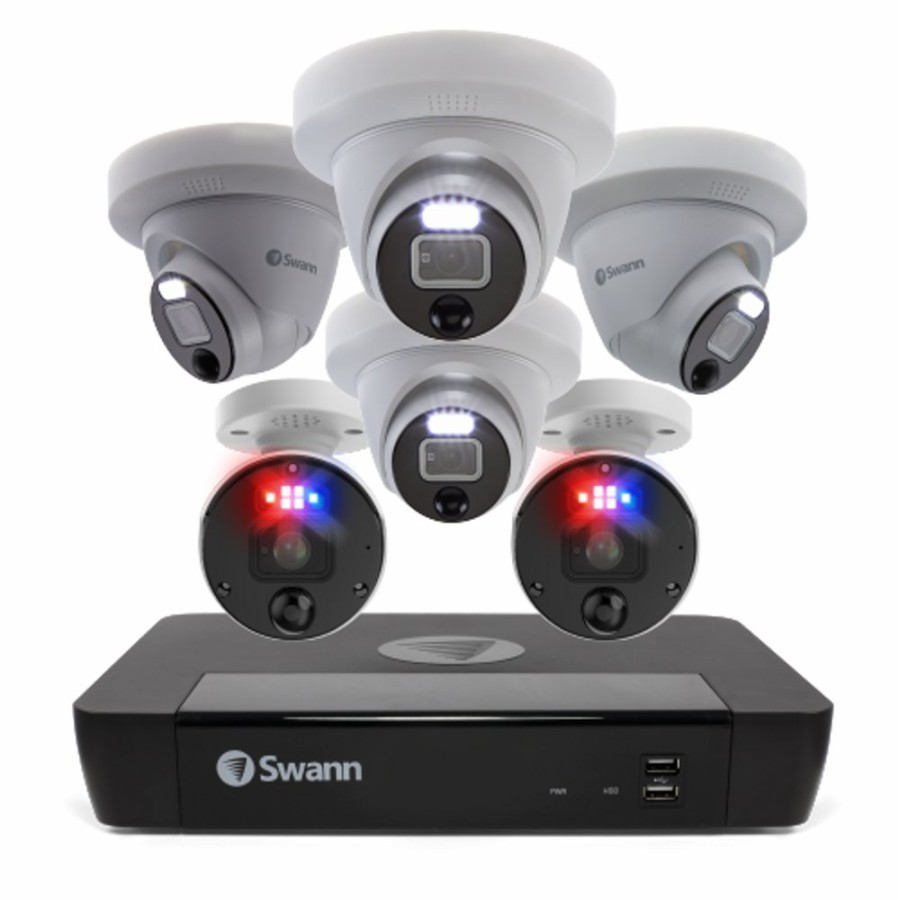 Business Security Systems Swann | 6 Camera 8 Channel 4K Ultra Hd Professional Nvr Security System | Sonvk-889804D2B