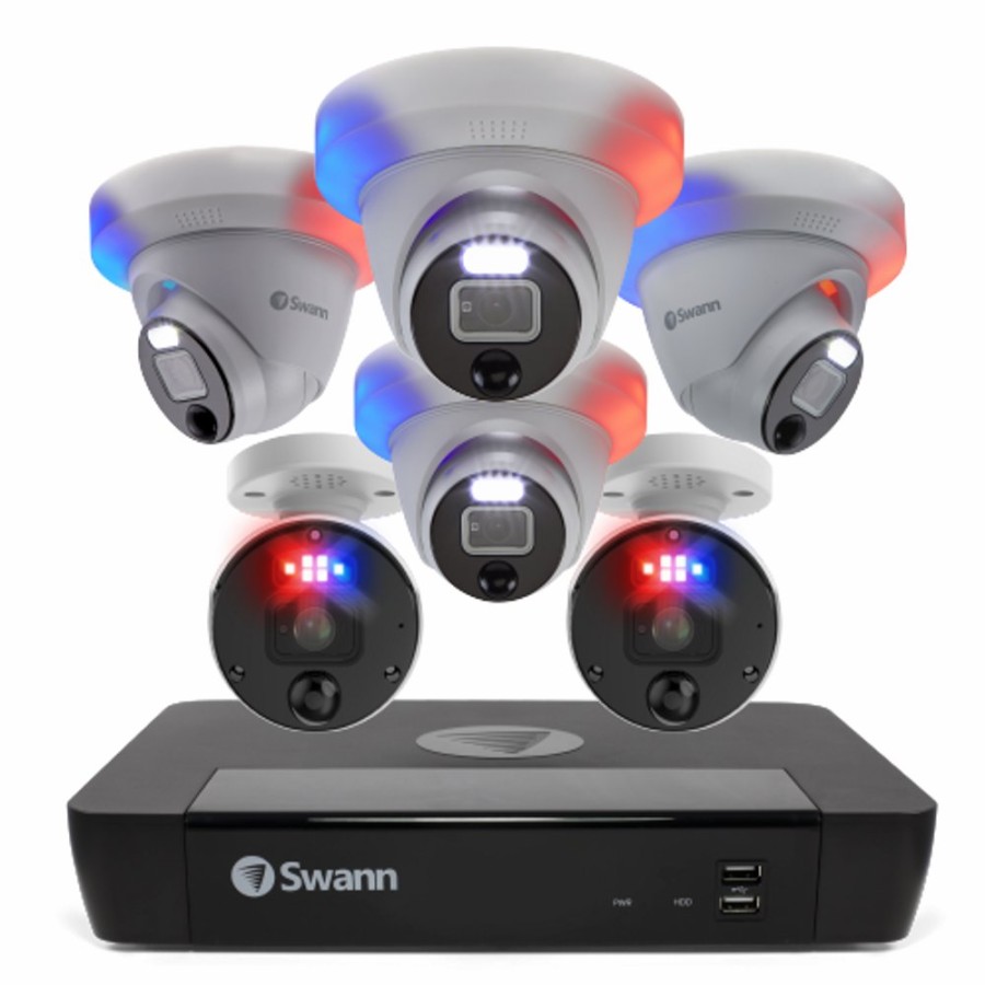 Business Security Systems Swann | 6 Camera 8 Channel 4K Ultra Hd Professional Nvr Security System | Sonvk-889804D2B