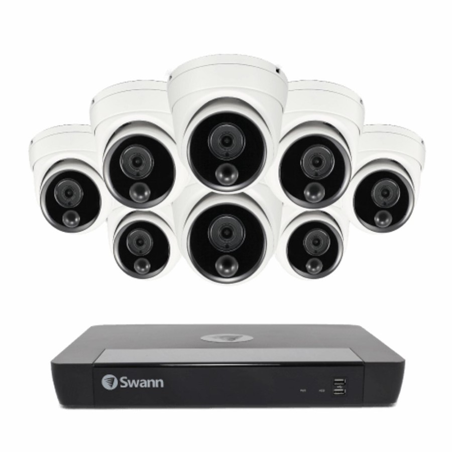 Wired Home Security Systems Swann | 8 Camera 16 Channel 4K Ultra Hd Nvr Security System (Plain Box Packaging) (Online Exclusive) - Sonvk-1686808D