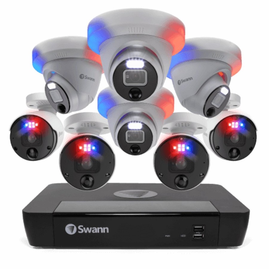 Business Security Systems Swann | 8 Camera 8 Channel 4K Ultra Hd Professional Nvr Security System | Sonvk-889804B4D