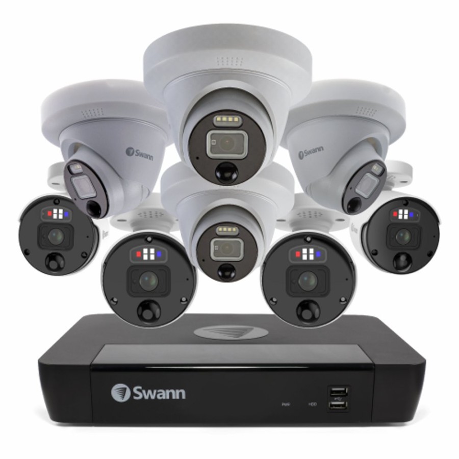 Business Security Systems Swann | 8 Camera 8 Channel 4K Ultra Hd Professional Nvr Security System | Sonvk-889804B4D