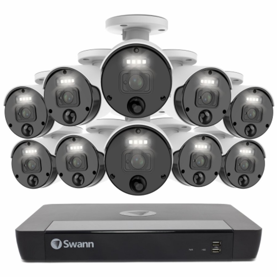 Business Security Systems Swann | 10 Camera 16 Channel 4K Master-Series Nvr Security System | Sonvk-1676810