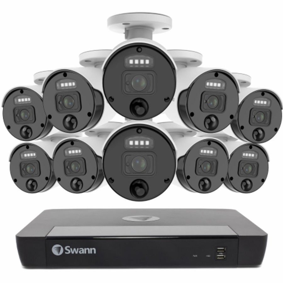 Business Security Systems Swann | 10 Camera 16 Channel 4K Master-Series Nvr Security System | Sonvk-1676810