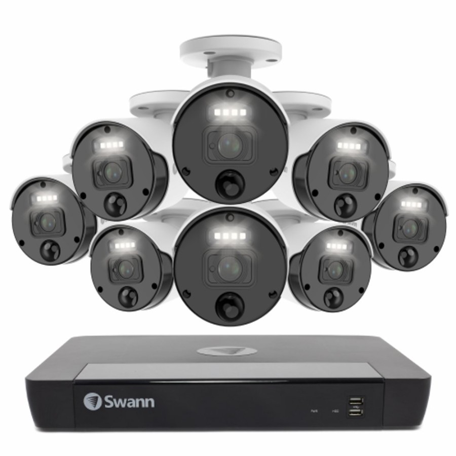 Business Security Systems Swann | 8 Camera 16 Channel 4K Master-Series Nvr Security System | Sonvk-1676808