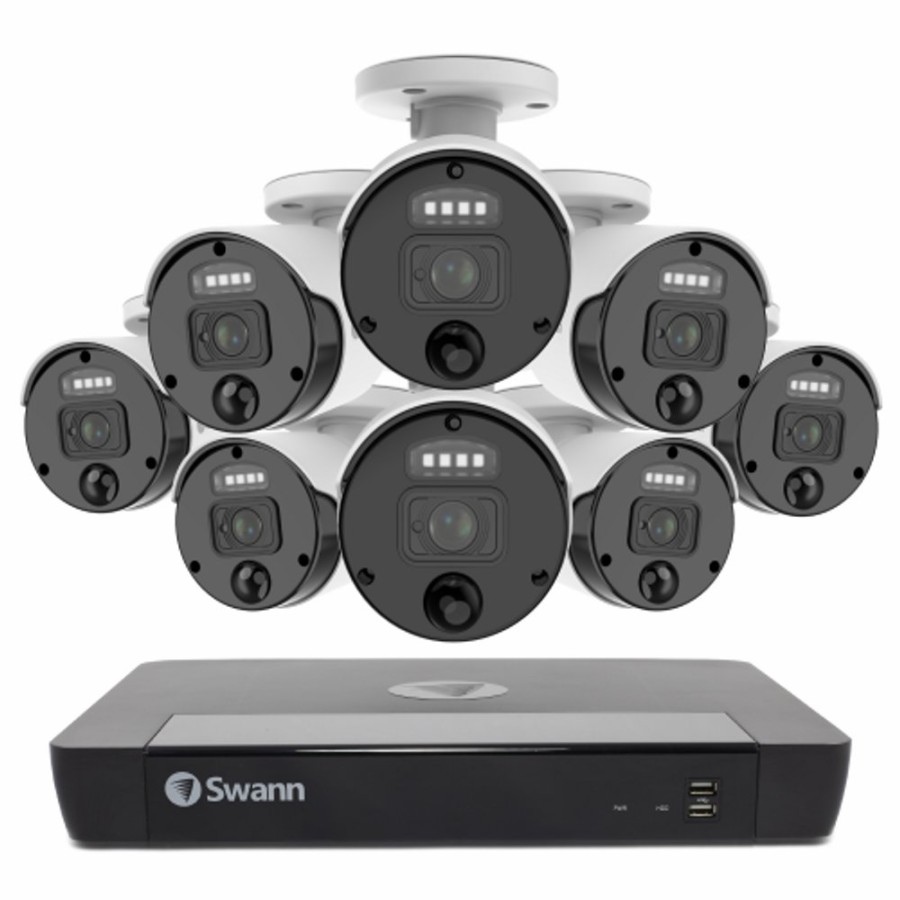 Business Security Systems Swann | 8 Camera 16 Channel 4K Master-Series Nvr Security System | Sonvk-1676808