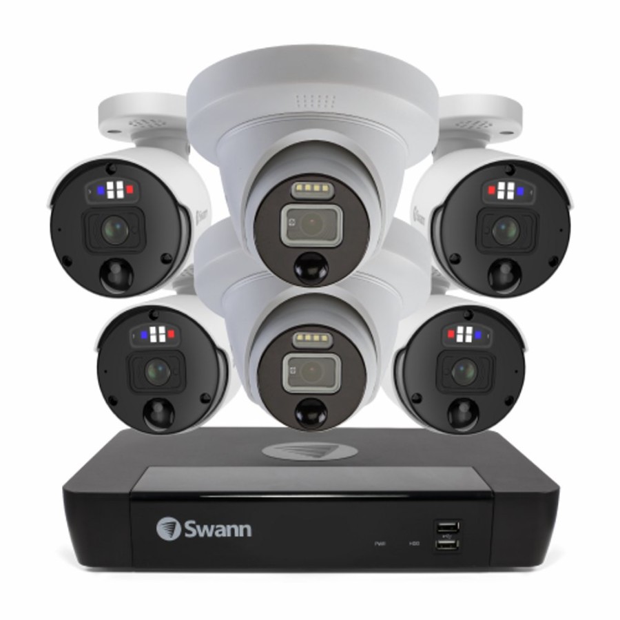 Business Security Systems Swann | Pro Enforcer 6-Camera 8-Channel 12Mp Security Camera System | Sonvk-890004B2De