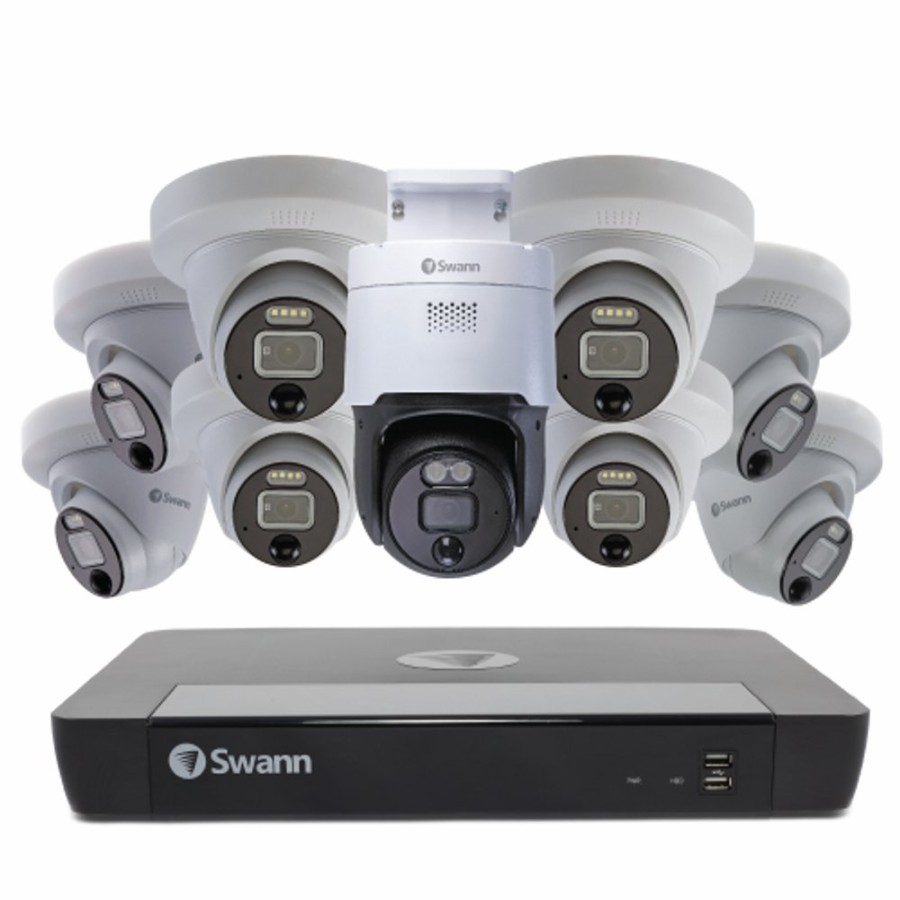 Business Security Systems Swann | 9 Camera 16 Channel 12Mp Pro Enforcer Nvr Security System - Sonvk-169008De1Pt