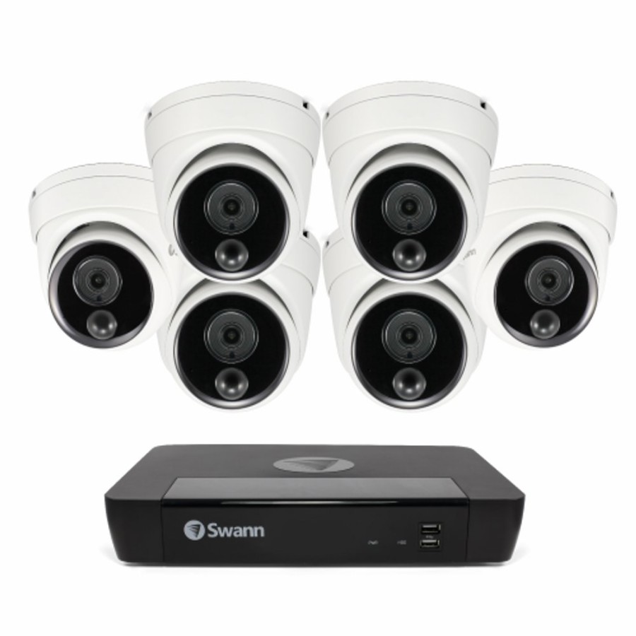 Business Security Systems Swann | 6 Camera 8 Channel 4K Master-Series Nvr Security System | Sonvk-876806D