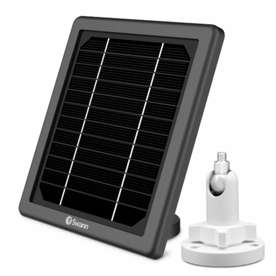 Wireless Battery Security Cameras Swann | Outdoor Solar Panel And Stand For Wireless Security Cameras | Swifi-Solar2