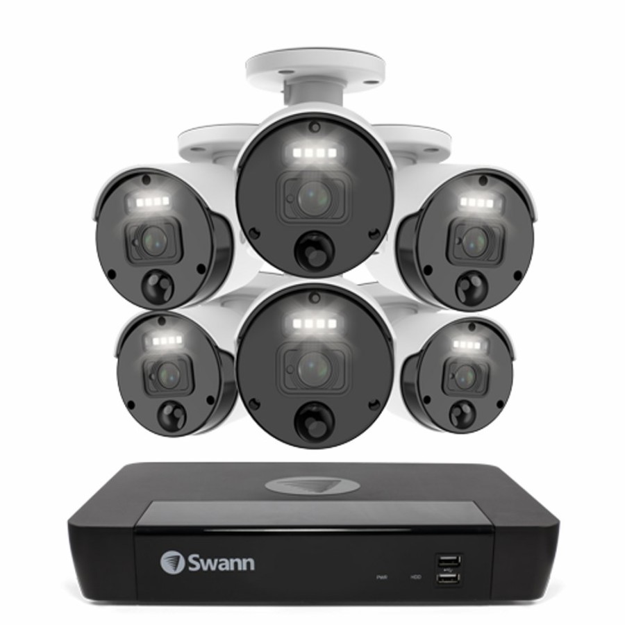 Business Security Systems Swann | 6 Camera 8 Channel 4K Master-Series Nvr Security System | Sonvk-876806