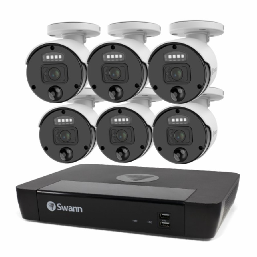 Business Security Systems Swann | 6 Camera 8 Channel 4K Master-Series Nvr Security System | Sonvk-876806