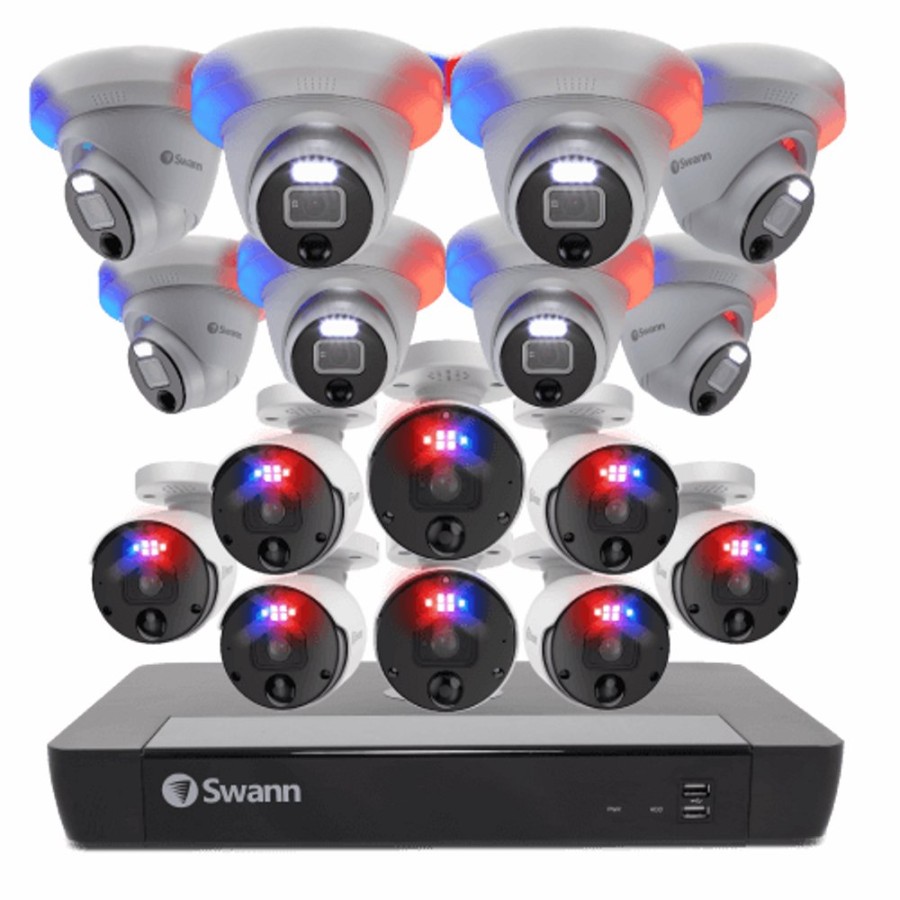 Business Security Systems Swann | 16 Camera 16 Channel 4K Ultra Hd Professional Nvr Security System | Sonvk-1689808B8D