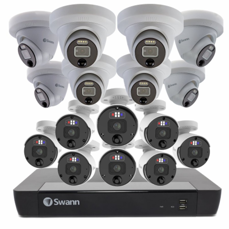 Business Security Systems Swann | 16 Camera 16 Channel 4K Ultra Hd Professional Nvr Security System | Sonvk-1689808B8D