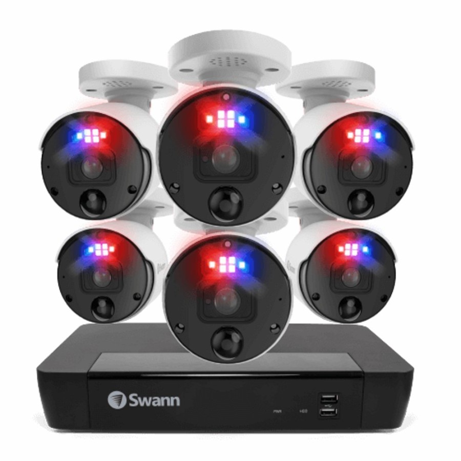 Business Security Systems Swann | 6 Camera 8 Channel 4K Ultra Hd Nvr Security System | Swnvk-889806