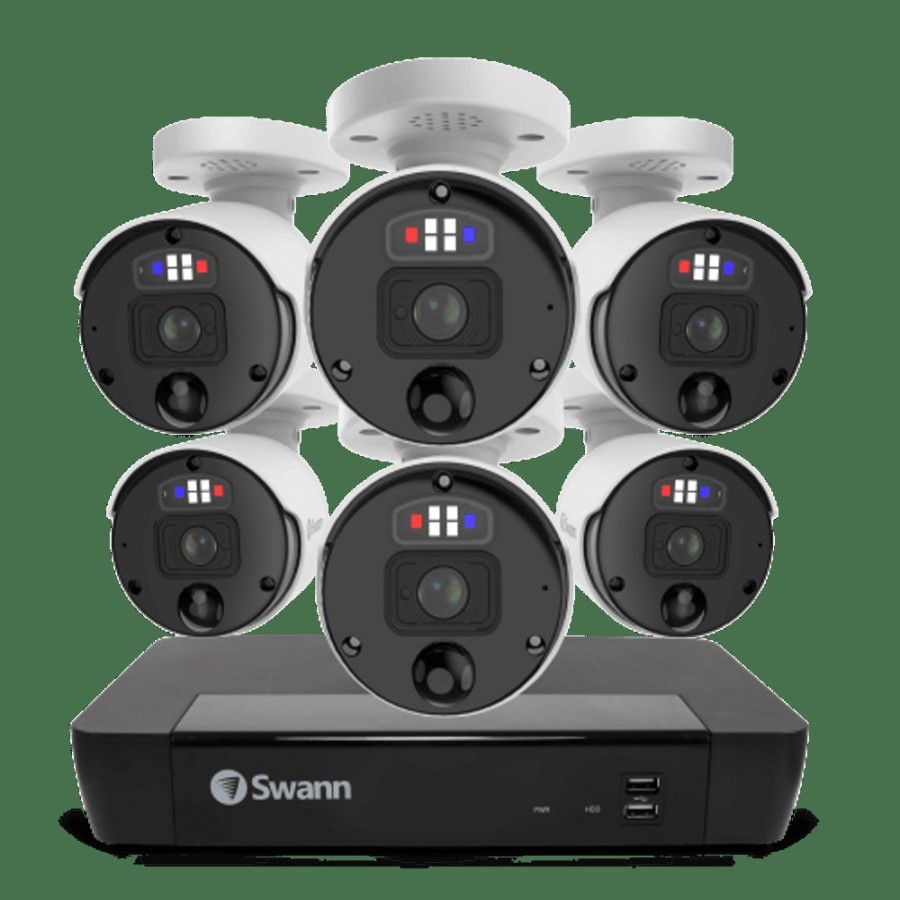 Business Security Systems Swann | 6 Camera 8 Channel 4K Ultra Hd Nvr Security System | Swnvk-889806