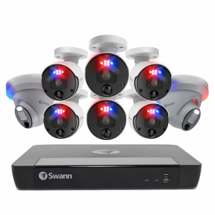 Business Security Systems Swann | 8 Camera 16 Channel 4K Ultra Hd Professional Nvr Security System | Swnvk-1689806B2D