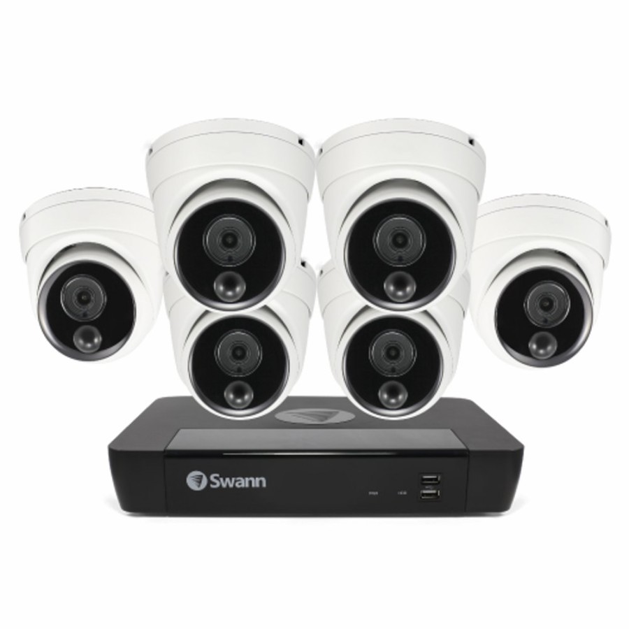 Business Security Systems Swann | 6 Camera 8 Channel 4K Ultra Hd Professional Nvr Security System | Sonvk-886806D