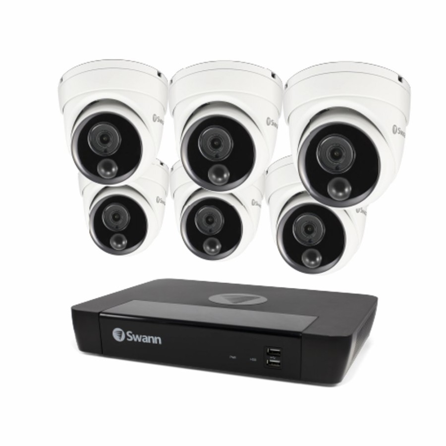 Business Security Systems Swann | 6 Camera 8 Channel 4K Ultra Hd Professional Nvr Security System | Sonvk-886806D